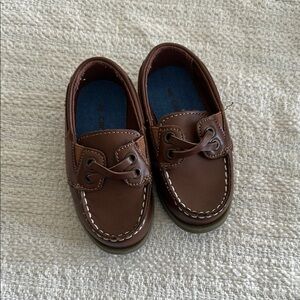 Brown Kids Boat Shoes